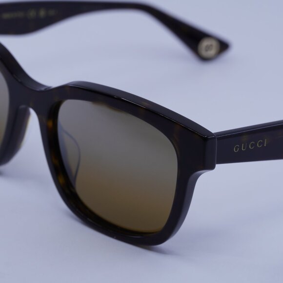 Gucci GG1639SA 002 Sunglasses Havana Square Frame, Brown Lenses - Picture 4 of 11